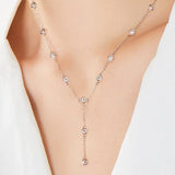 1.1 Carat Moissanite 925 Sterling Silver Necklace - Flyclothing LLC