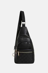 PU Leather Sling Bag - Trendsi