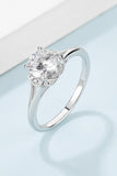 1 Carat Moissanite 925 Sterling Silver Split Shank Ring - Flyclothing LLC