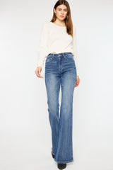 Kancan Cat's Whiskers High Waist Flare Jeans - Flyclothing LLC