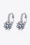 4 Carat Moissanite 925 Sterling Silver Earrings - Flyclothing LLC