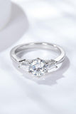 Loyal Love 1 Carat Moissanite Platinum-Plated Ring - Flyclothing LLC