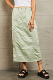 HYFVE Just In Time High Waisted Cargo Midi Skirt - Flyclothing LLC