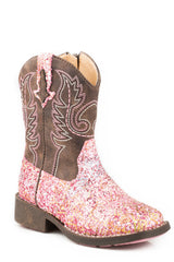 Roper Girls Toddler Pink Southwest Glitter