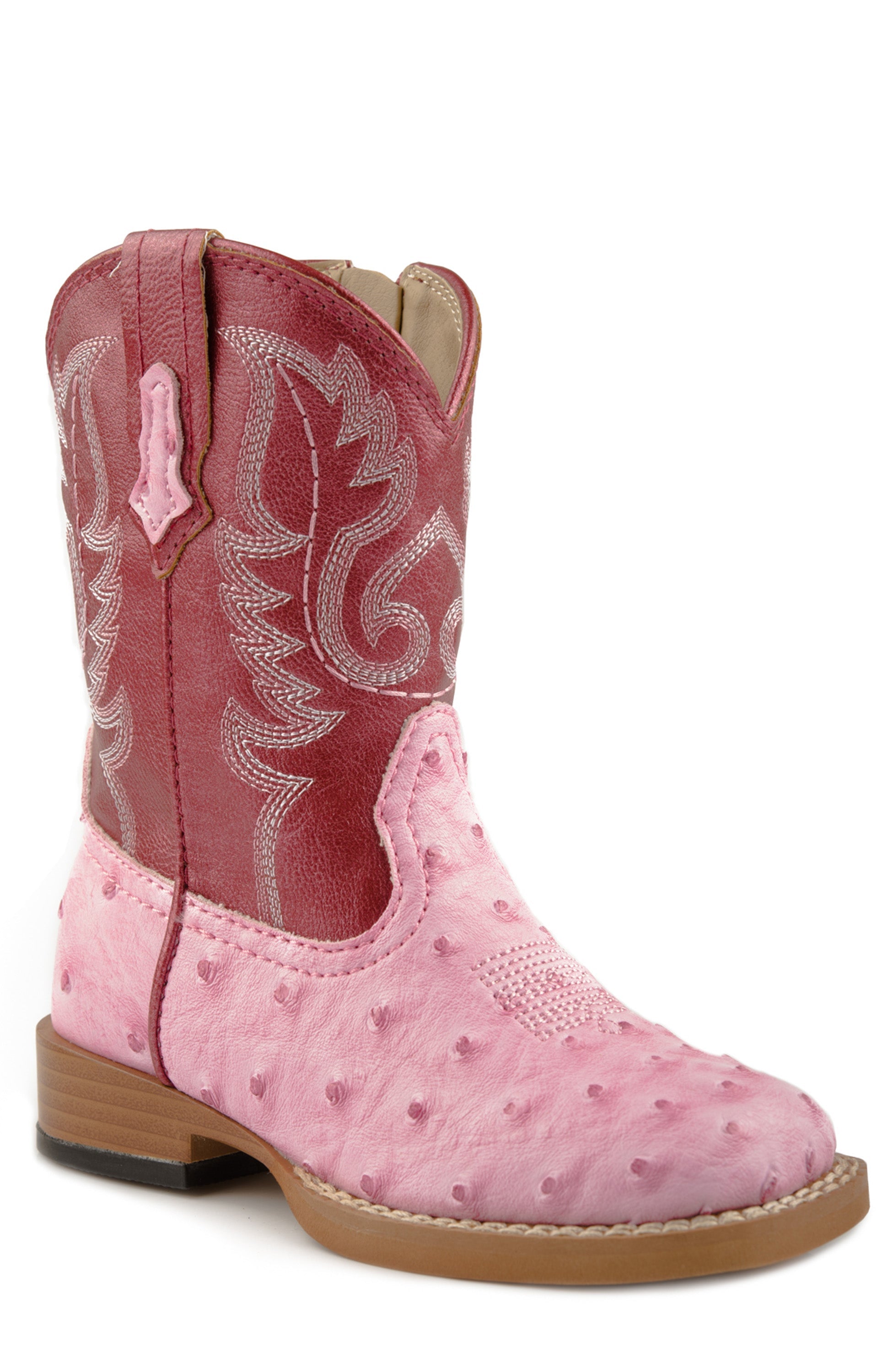 Roper Girls Toddler Pink Faux Leather