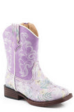 Roper Girls Toddler Lavender Floral Glitter Vamp