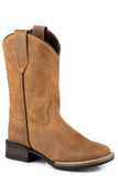 Roper Little Boys Tan Oiled Suede Leather