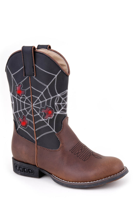 Roper Little Girls Spider Brown And Black