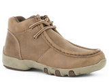 Roper Little Boys Tan Vintage Leather Chukka