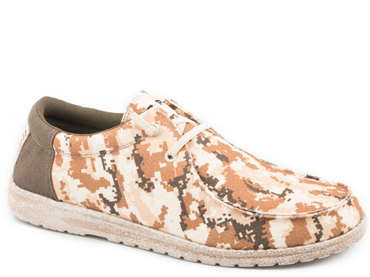 Roper Little Boys Tan Digital Camo Upper