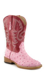 Roper Little Girls Pink Faux Leather