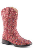 Roper Little Girls Red Multi Glitter Vamp