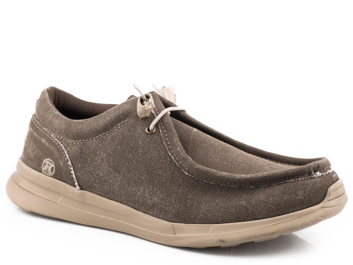 Roper Mens Brown Canvas Upper