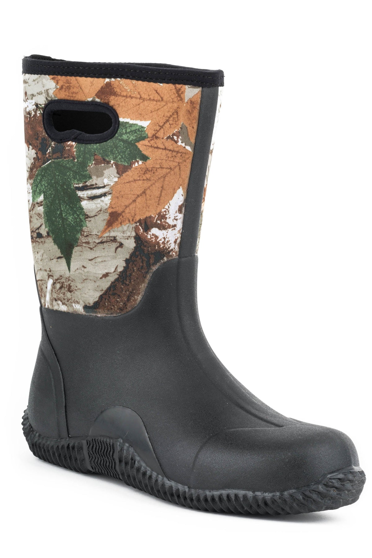 Roper Mens Barnyard Boot Camo Neoprene Upper With Pull Hole And Rubber Bottom