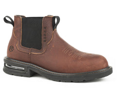 ROPER MENS AIR BOTTOM SOLE WORKBOOT BROWN OILED AND TUMBLED LEATHER - Flyclothing LLC