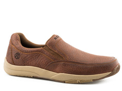 Roper Mens Swifter Sole Slip On Tan Tumbled Leather - Roper