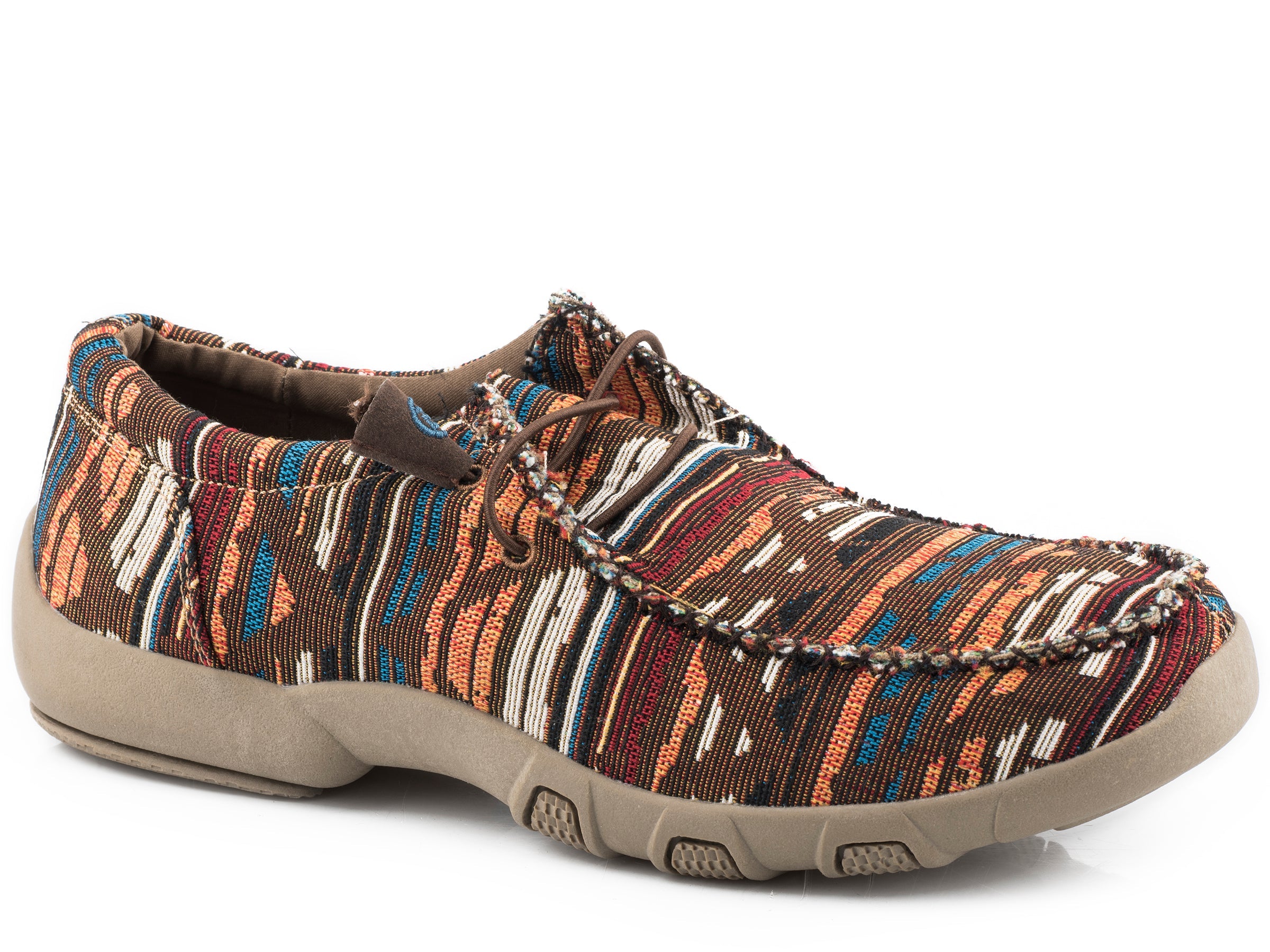 Roper Mens Multi Brown Aztec Canvas