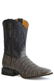 Roper Mens Grey Caiman Tail Vamp Boot