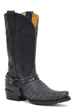 Roper Mens Embossed Black Caiman Boot