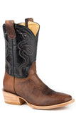 Roper Mens Burnished Tan Leather Vamp Boot