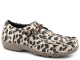 Roper Womens Tan Leopard Canvas