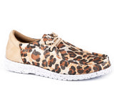 Roper Womens Metallic Leopard Faux Leather