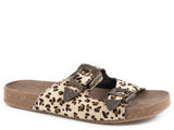 Roper Womens Leopard Hair On Hide Leather