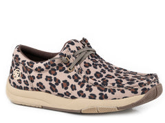 Roper Womens Leopard Heavy Canvas Upper Shoe