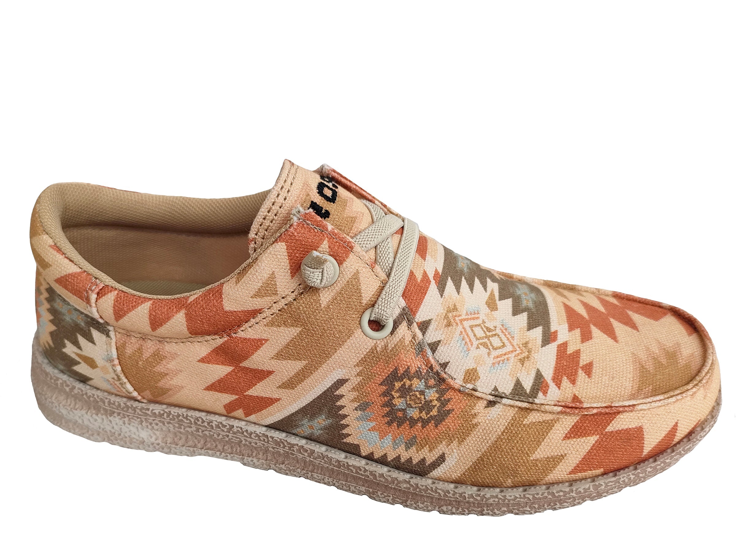 Roper Womens Tan Multi Aztec Fabric Upper