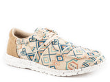 Roper Womens Tan Aztec Fabric Upper