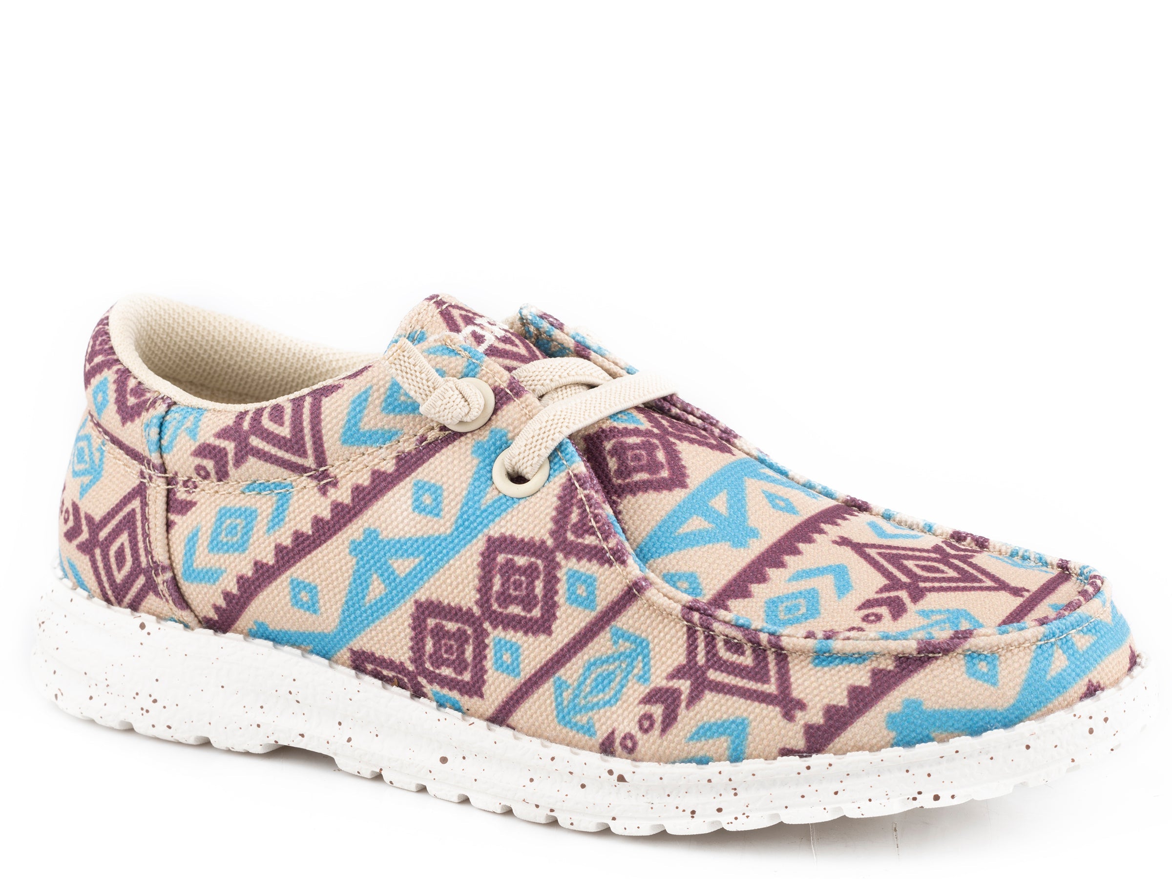 Roper Womens Brown Multi Aztec Fabric Upper