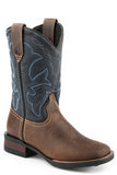 Roper Big Boys Brown Burnished Leather Vamp