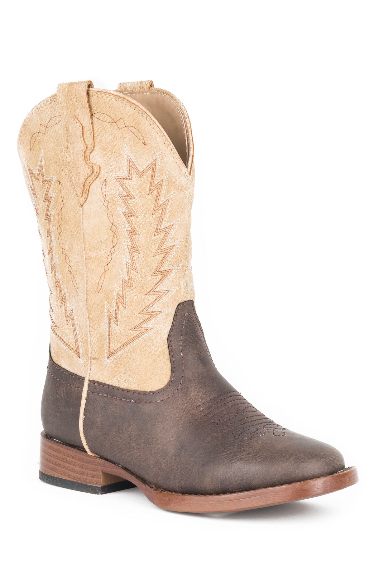 Roper Big Boys Brown And Tan With Arrow Embroidery