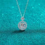 1 Carat Moissanite 925 Sterling Silver Necklace - Flyclothing LLC