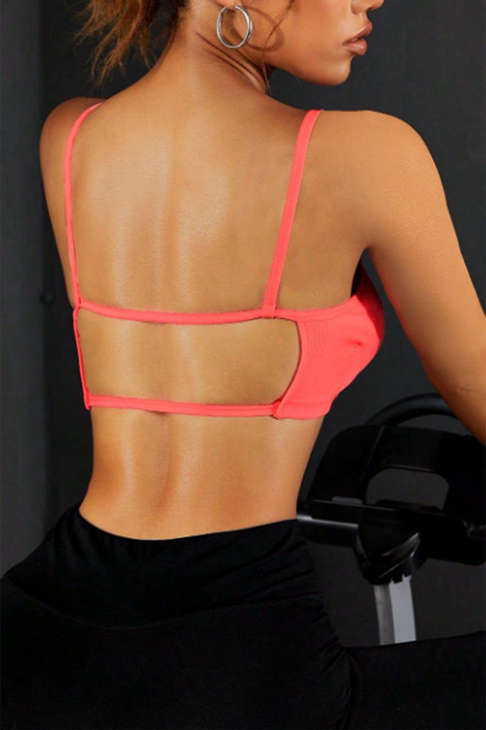 Backless Sports Cami - Trendsi