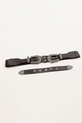 Symmetrical Zinc Alloy Buckle PU Leather Belt - Flyclothing LLC