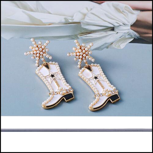 Boot Alloy Dangle Earrings - Flyclothing LLC