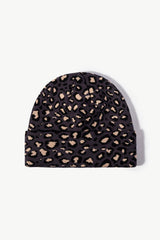 Leopard Pattern Cuffed Beanie - Flyclothing LLC