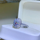 5 Carat Moissanite 925 Sterling Silver Ring - Flyclothing LLC