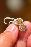 18K Platinum-Plated Moissanite Drop Earrings - Flyclothing LLC