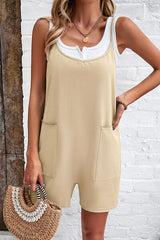 Spaghetti Strap Romper with Pockets - Flyclothing LLC