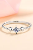 Moissanite Heart 925 Sterling Silver Ring - Flyclothing LLC