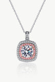 Moissanite Geometric Pendant Necklace - Flyclothing LLC