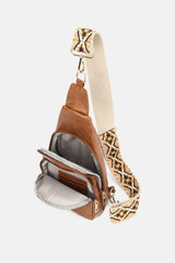 PU Leather Sling Bag - Trendsi