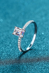 925 Sterling Silver Ring with Moissanite - Flyclothing LLC
