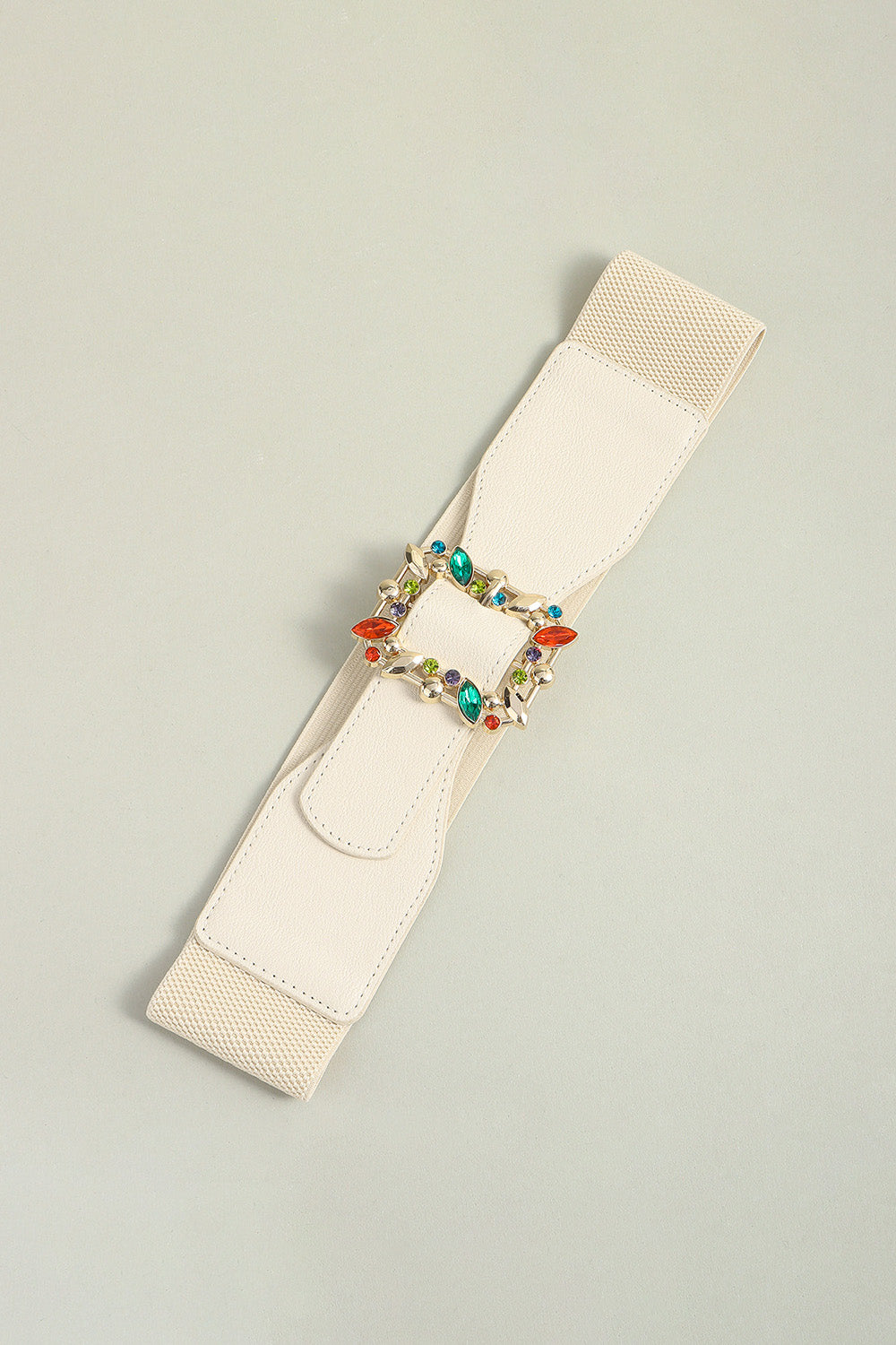 Multicolored Leaf Buckle Elastic Belt - Flyclothing LLC