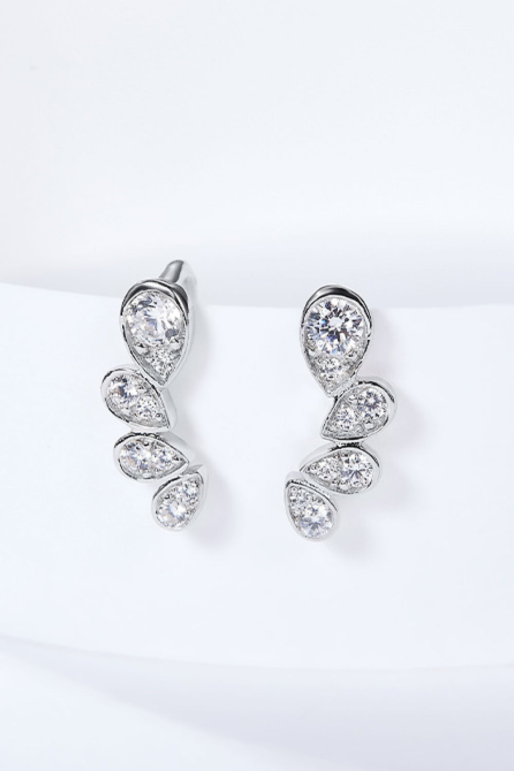 Pear Shape Moissanite Earrings - Flyclothing LLC