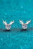 925 Sterling Silver Reindeer-Shaped Moissanite Ring - Trendsi