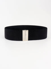 Alloy Buckle Elastic Belt - Trendsi