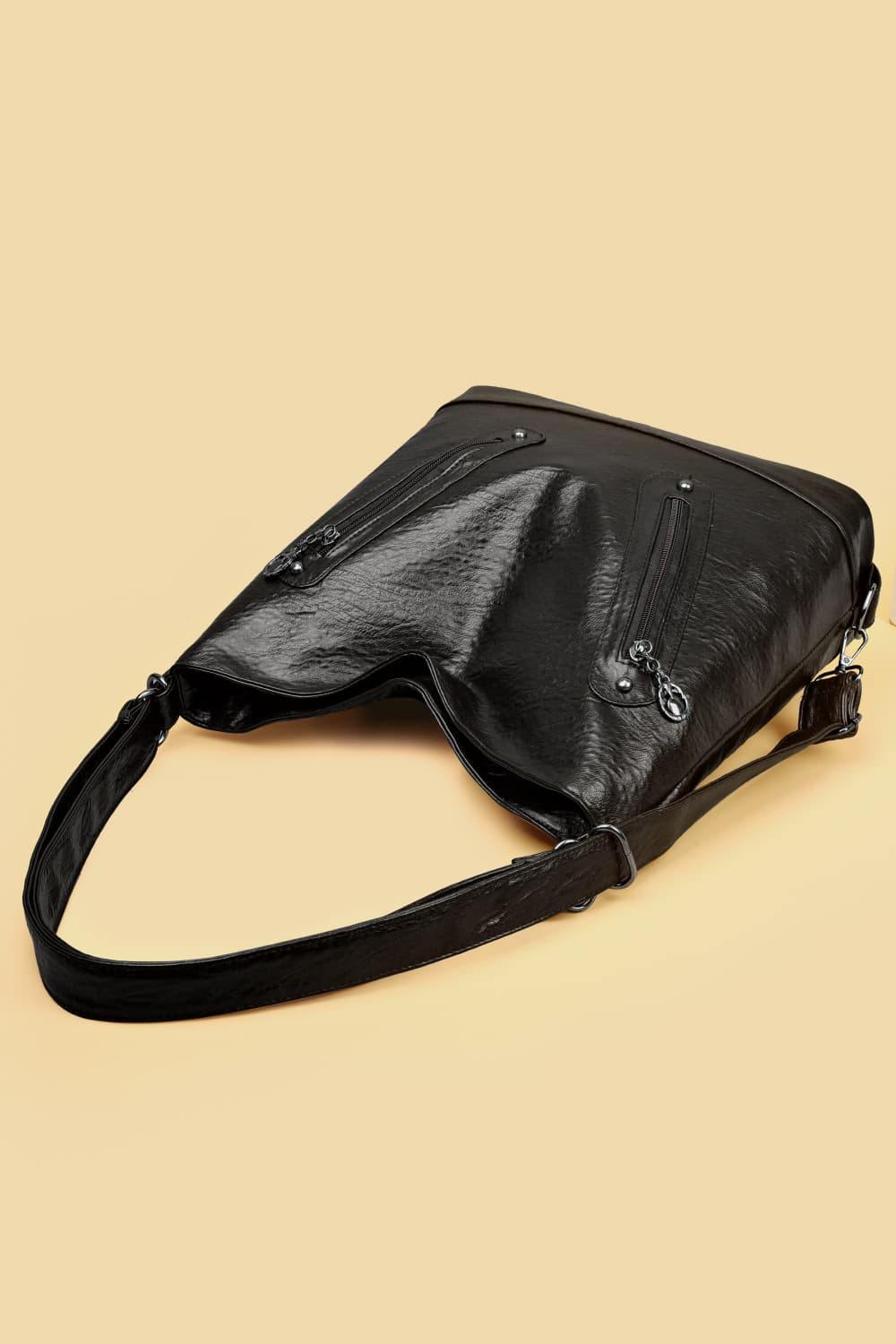 PU Leather Shoulder Bag - Trendsi